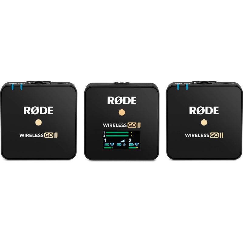 Rode Wireless GO II 2-Person Compact Digital Wireless Microphone System/Recorder (2.4 GHz, Black)