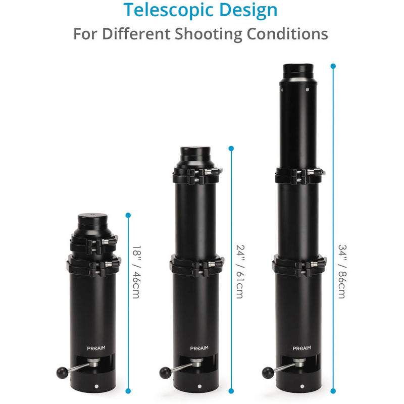 Proaim Bull Telescopic Gas Lift Bazooka For Camera Dolly