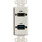 Comprehensive Single-Gang HDMI and USB 3.0 Type-A Pass-Thru Wall Plate with Pigtail (White)