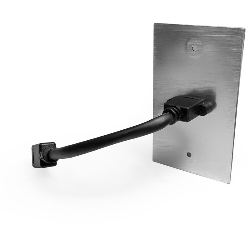 Comprehensive HDMI Pigtail Pass-Through Wall Plate (Aluminum)