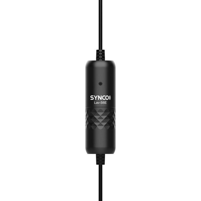 Synco Lav-S6E Omnidirectional Lavalier Microphone with 3.5mm Connector & Camera/Smartphone Sensor