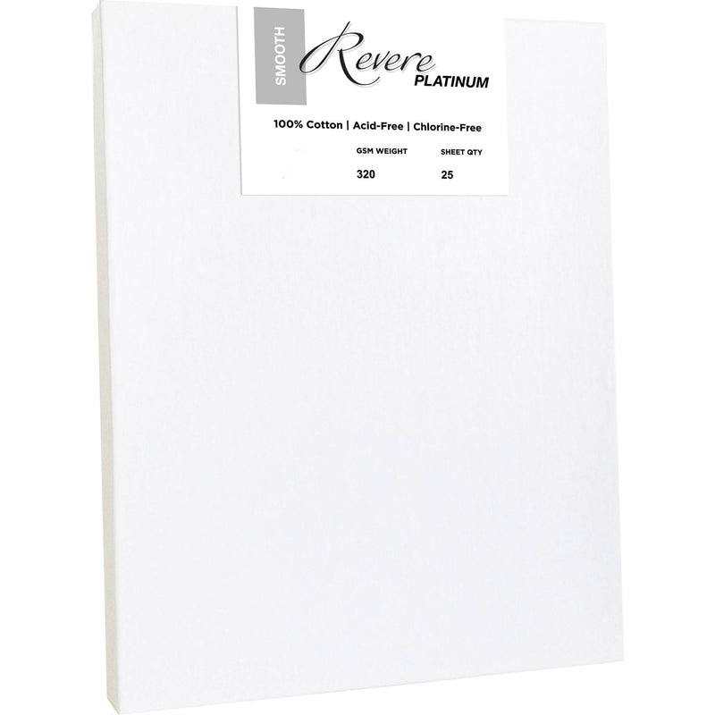 Revere 320 gsm Platinum Paper (White, 8 x 10", 25-Sheets)