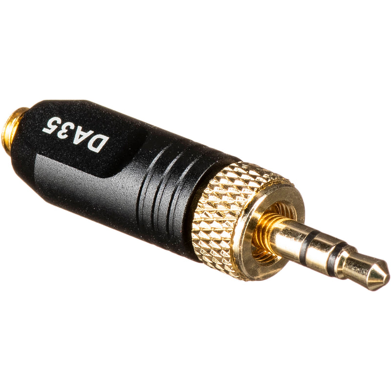 Deity Microphones DA35 Microdot to Locking 3.5mm Adapter (Black)