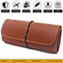 Rofozzi Leather Sleek Tech Organizer (Tan)