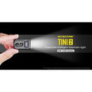 Nitecore Tini 2 Rechargeable Dual-Core Intelligent Keychain Light (Gray)