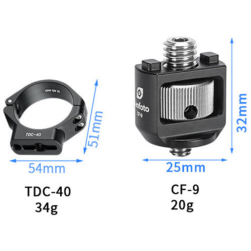 Leofoto TDC-40 Tripod Threaded Leg Collar with CF-9 (40mm)