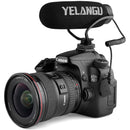 YELANGU MIC08 Camera-Mount Shotgun Microphone for Cameras and Smartphones