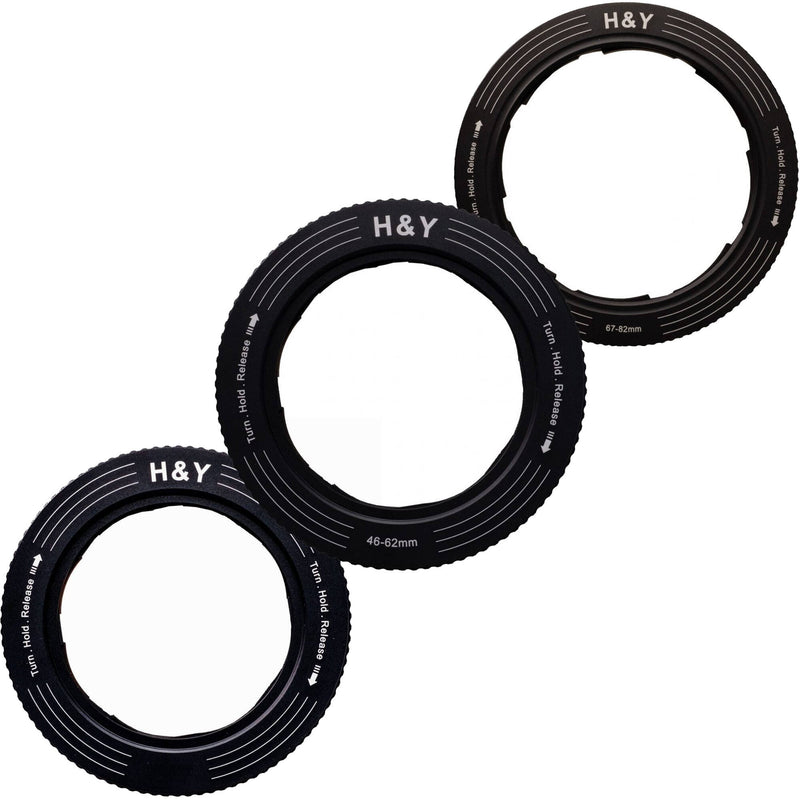 H&Y Filters RevoRing Variable Adapter Bundle (37-49mm / 46-62mm / 67-82mm)