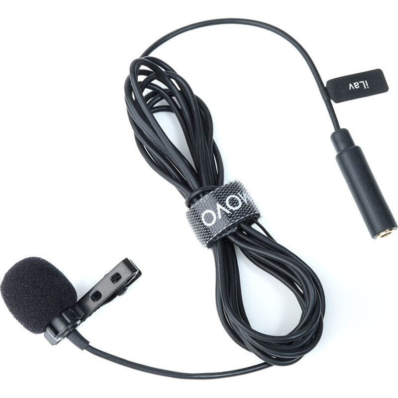 Movo Photo iLav-L Omnidirectional Lavalier Microphone with 3.5mm to Lightning Adapter