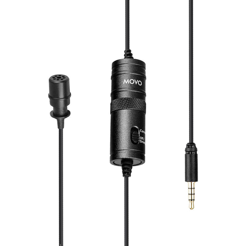 Movo Photo LV1-USB Universal 3.5mm Lavalier Microphone with USB Adapter