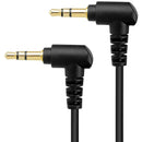 Movo Photo MC1 Right-Angle 3.5mm TRS Male to Right-Angle 3.5mm TRS Male Cable (5")