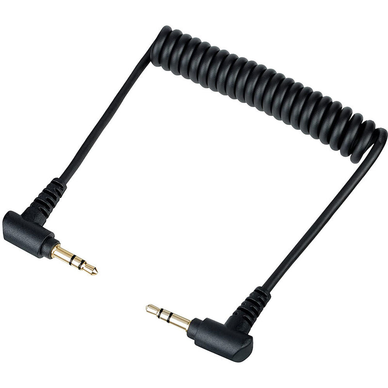 Movo Photo MC1 Right-Angle 3.5mm TRS Male to Right-Angle 3.5mm TRS Male Cable (5")