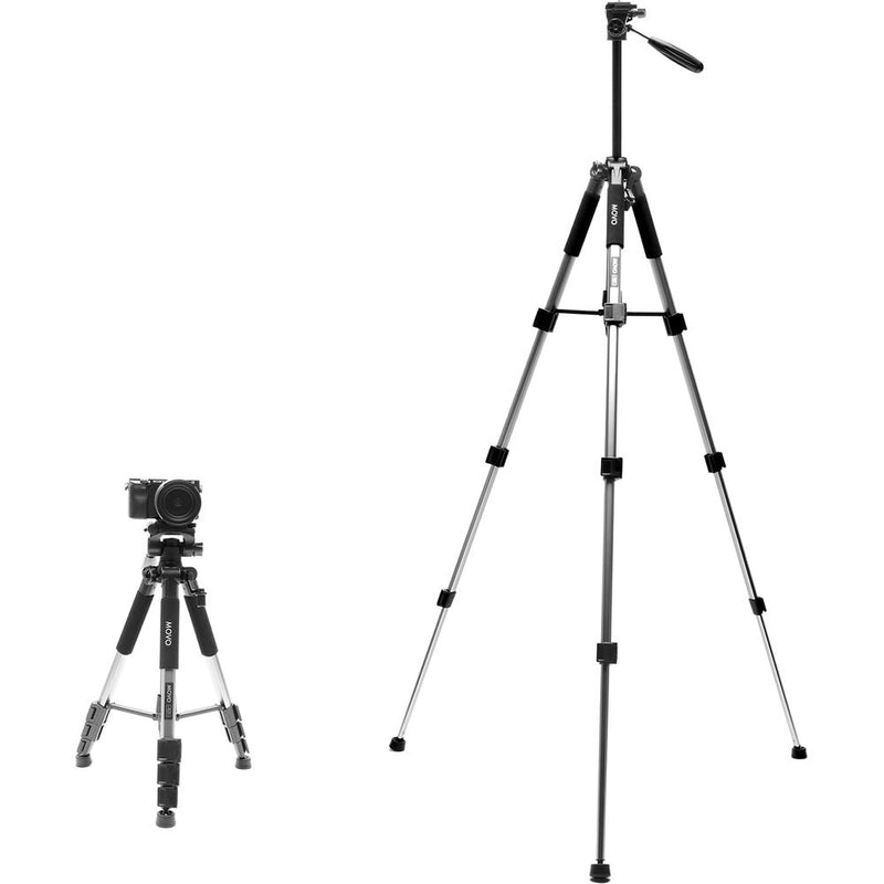 Movo Photo MV-T5 Full-Size Aluminum Tripod with Video Pan Head