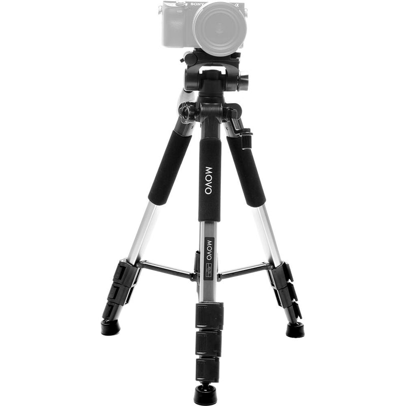 Movo Photo MV-T5 Full-Size Aluminum Tripod with Video Pan Head