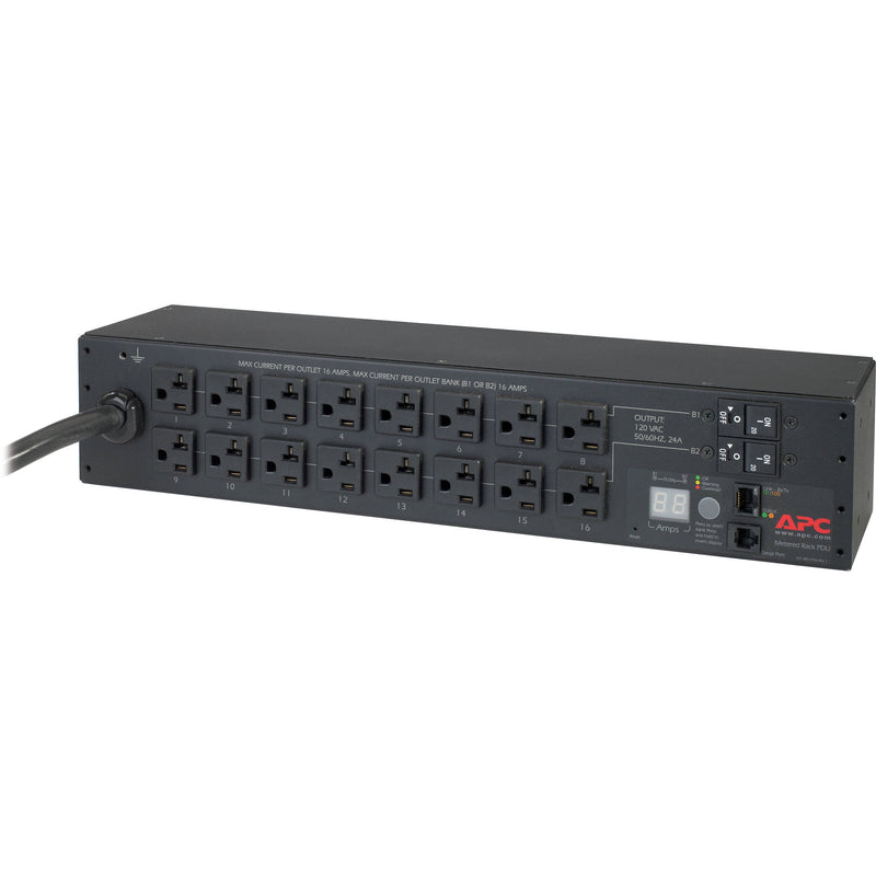 APC Rack PDU, Metered, 2U, 30A, 120V, (16) 5-20