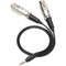 Movo Photo TCB7 Dual XLR 3-Pin Female to 3.5mm TRS Male Adapter Cable (16")