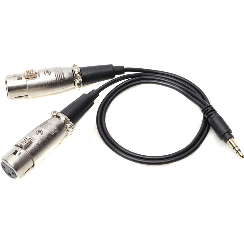 Movo Photo TCB7 Dual XLR 3-Pin Female to 3.5mm TRS Male Adapter Cable (16")