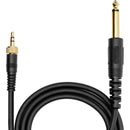 Movo Photo WGA-2 Mono 1/4" TS Male to Stereo 3.5mm TRS Locking Male Adapter Cable (41")