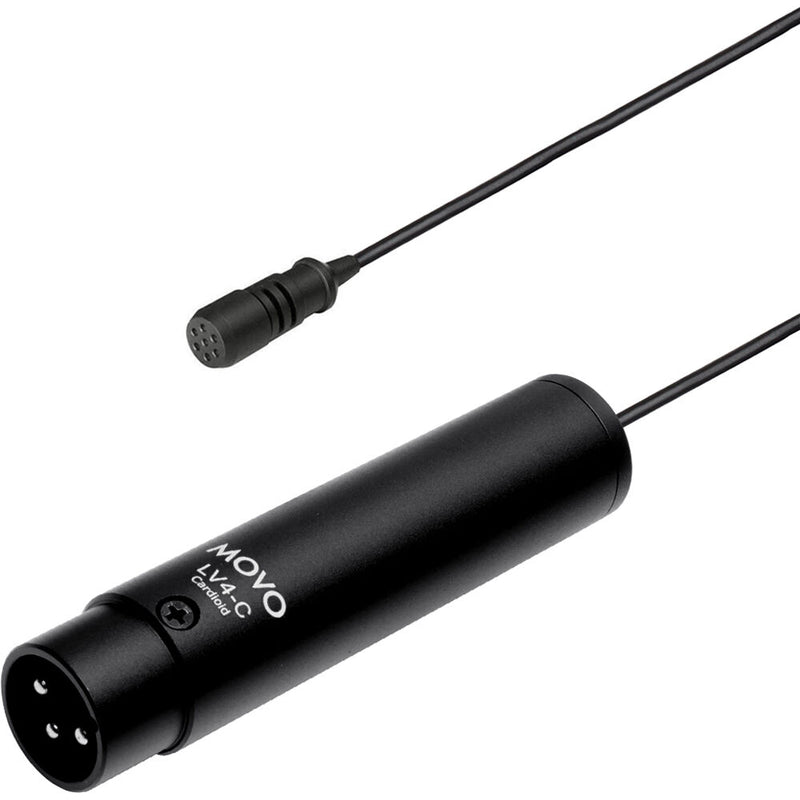 Movo Photo LV4-C Cardioid Lavalier Microphone with XLR Connector