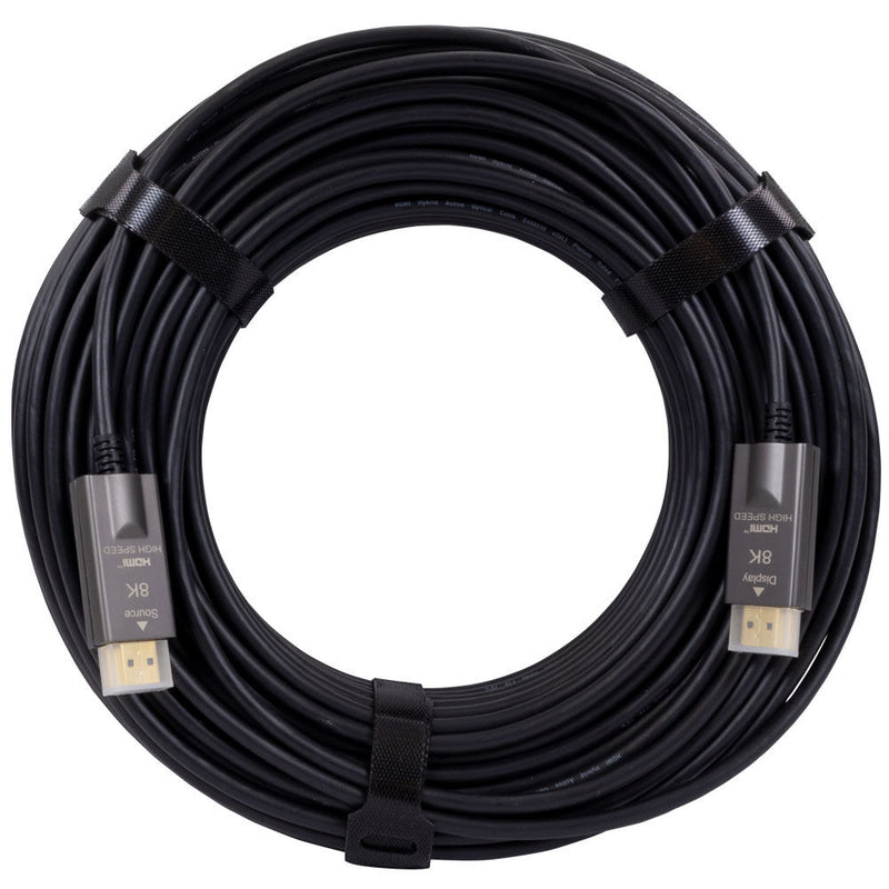 FSR DR-H2.1 8K Active Hybrid Fiber/Copper High-Speed HDMI Cable (100')