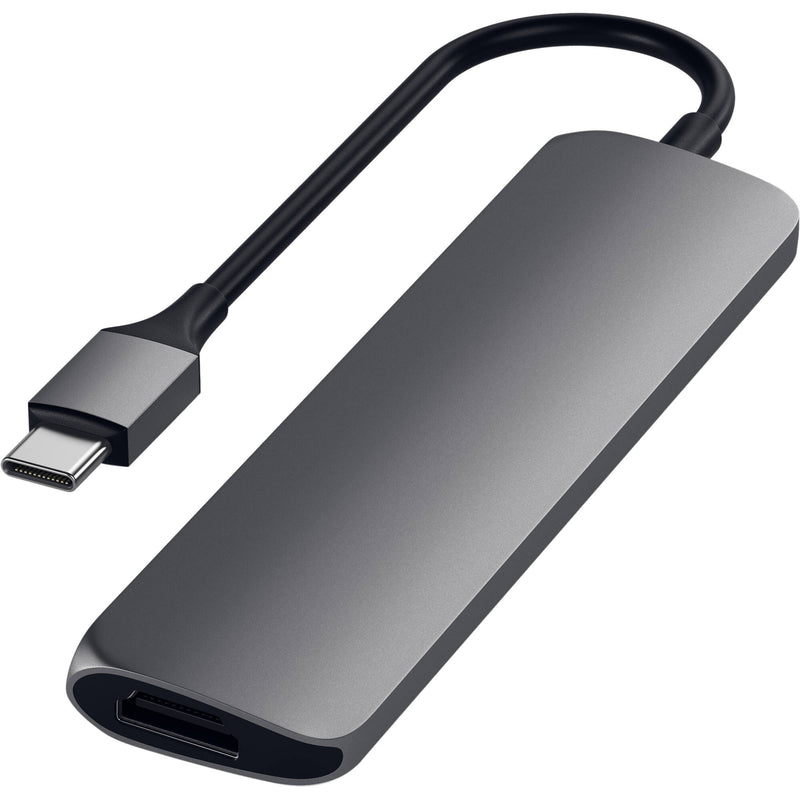 Satechi Slim Aluminum USB Type-C Multi-Port Adapter V2 (Space Gray)