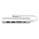 Satechi Slim Aluminum USB Type-C Multi-Port Adapter V2 (Silver)