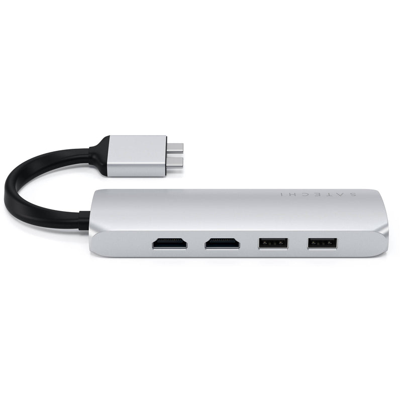 Satechi USB Type-C Dual Multimedia Adapter (Silver)