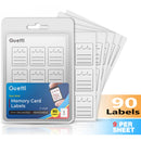 Guetti Labels Memory Card Label Stickers (90-Count)