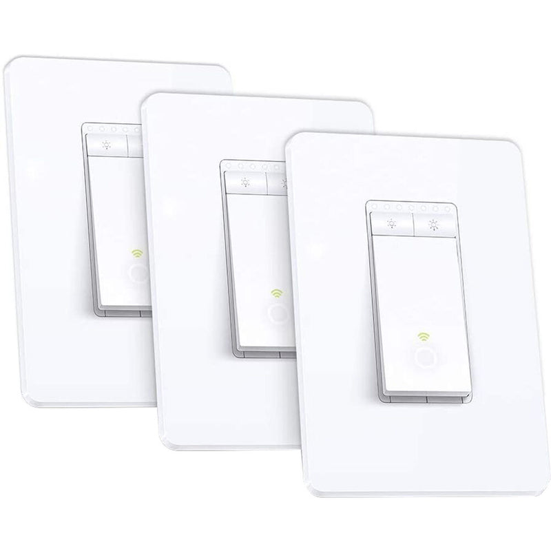 TP-Link HS220 Smart Wi-Fi Light Switch with Dimmer (3-Pack)