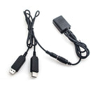 DigitalFoto Solution Limited Sony NP-FW50 Fully Decoded Dummy Battery + 5V/2A Dual USB Cable