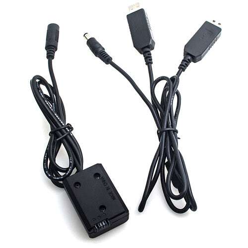 DigitalFoto Solution Limited Sony NP-FW50 Fully Decoded Dummy Battery + 5V/2A Dual USB Cable