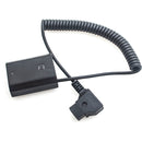 DigitalFoto Solution Limited Sony NP-FZ100 Fully Decoded Dummy Battery + Coiled D-Tap Cable (15.7 to 39.4")