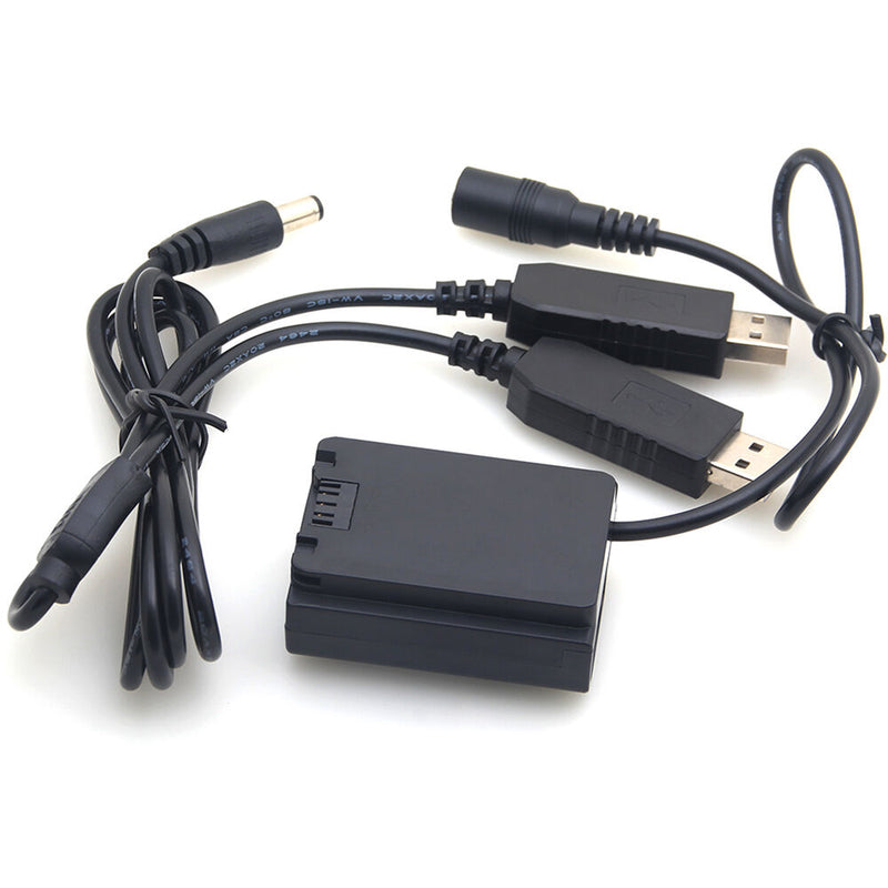 DigitalFoto Solution Limited Sony NP-FZ100 Fully Decoded Dummy Battery + 5V/2.4A Dual USB Cable