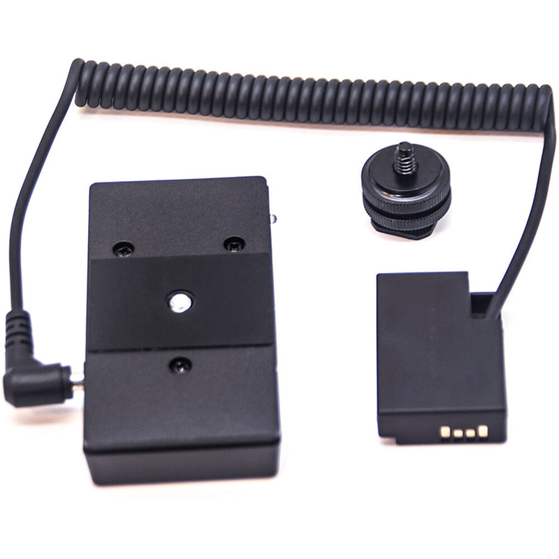 DigitalFoto Solution Limited L-Series Battery Plate to LP-E17 Dummy Battery (Coiled Cable, 14.6 to 39.4")