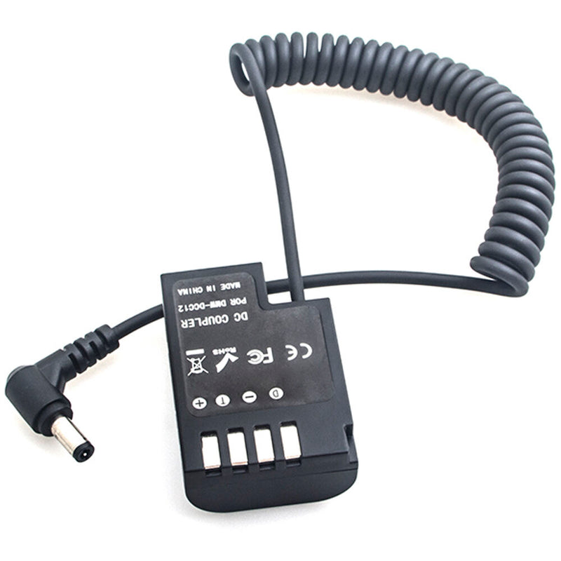 DigitalFoto Solution Limited Panasonic DMW-DCC12 Full Decoding Dummy Battery (Coiled Cable)