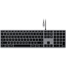 Satechi Slim W3 Wired Backlit Keyboard (Space Gray)