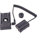 DigitalFoto Solution Limited L-Series Battery Plate to EN-EL15 Dummy Battery (Coiled Cable, 15.7 to 39.4")