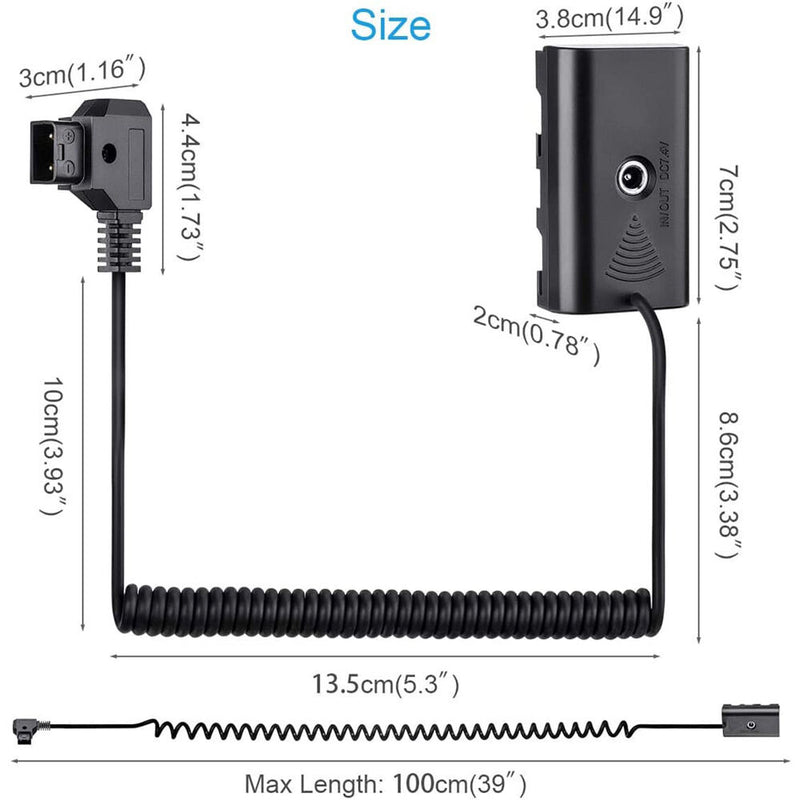 DigitalFoto Solution Limited D-Tap to Sony L-Series Dummy Battery (12.6 to 39")