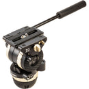 Libec NH10 75mm Ball/Flat Base Video Head with Pan Handle (8.8 lb Payload)