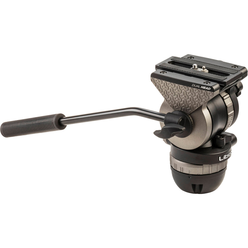 Libec NH30 75mm Ball/Flat Base Video Head with Pan Handle (22 lb Payload)