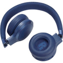 JBL Live 460NC Noise-Canceling Wireless On-Ear Headphones (Blue)