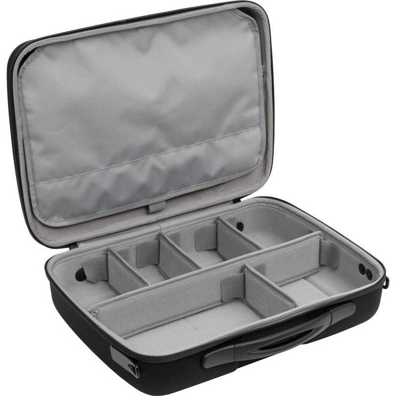 Shell-Case Hybrid 335 Lightweight Semi-Rigid Utility Case with with Pouch & Divider Set (Black)