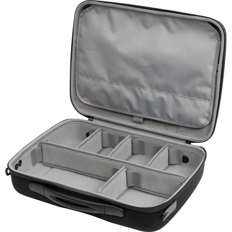 Shell-Case Hybrid 335 Lightweight Semi-Rigid Utility Case with with Pouch & Divider Set (Black)