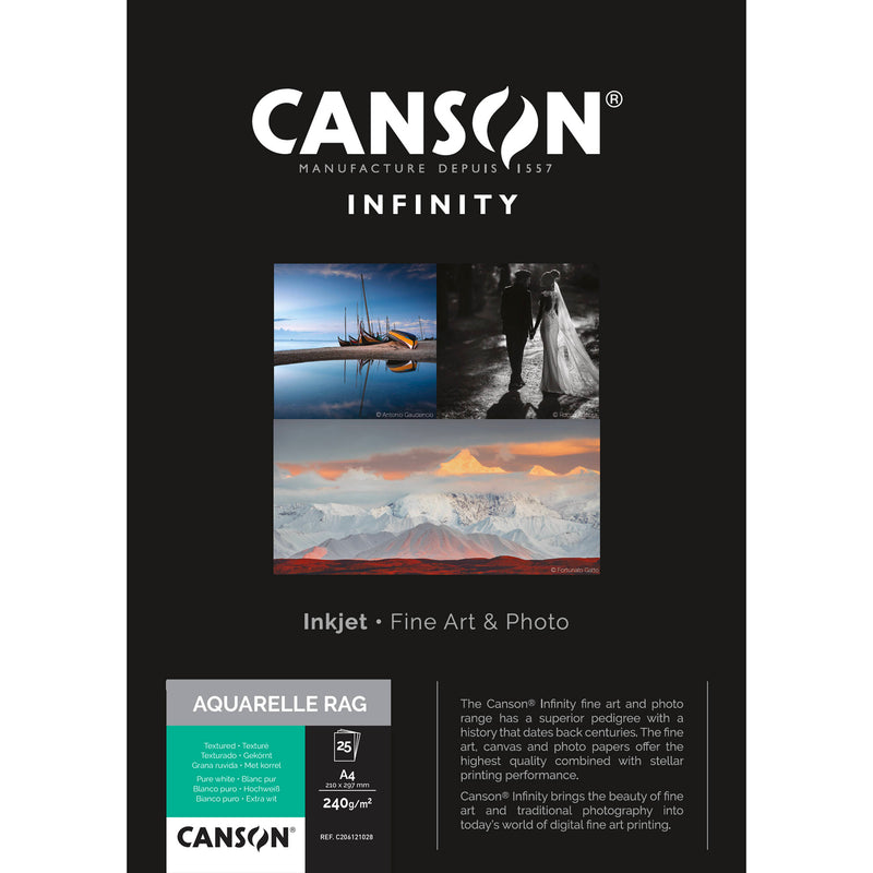 Canson Infinity Arches Aquarelle Rag (8.5 x 11", 25 Sheets)