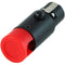 Cable Techniques LPS Low-Profile Right Angle TA3F Connector (Red, Large)