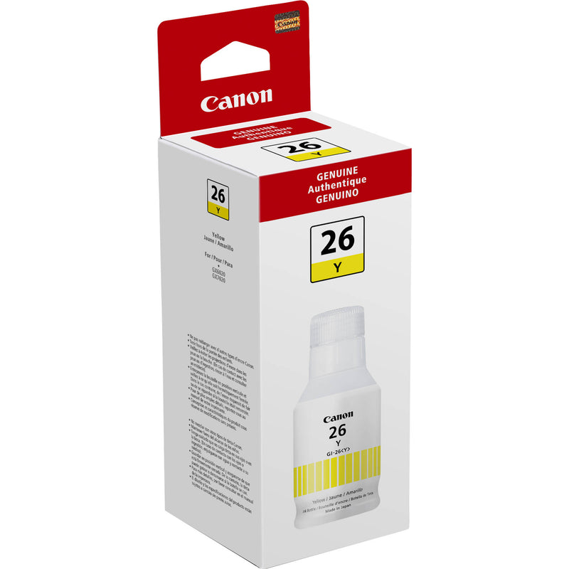 Canon GI-26 Yellow Ink for MAXIFY 6020 and 7020 Printers