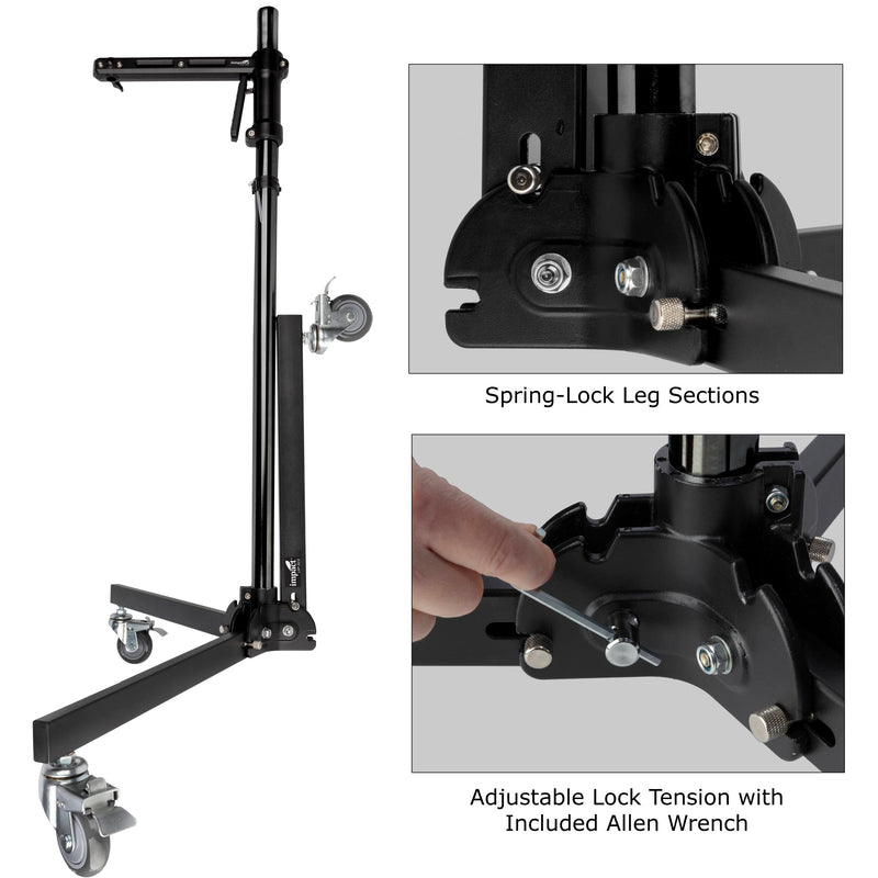 Impact Column Stand with Sliding Arm (Black Chrome)