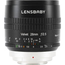 Lensbaby Velvet 28mm f/2.5 Lens for Leica L (Black)