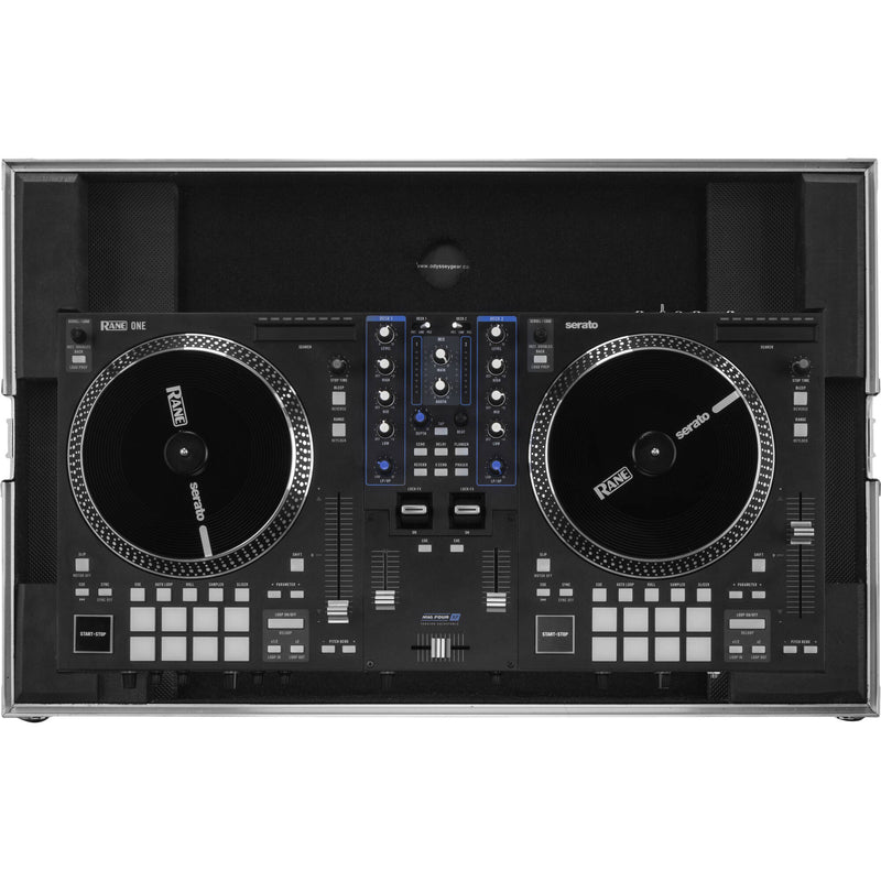 Odyssey Flight Zone Low-Profile Series DJ Controller Case for Rane One DJ Software Controller (Silver and Black)