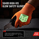 COAST Crew SG400 Hi-Vis Glow Safety Gloves (Large)